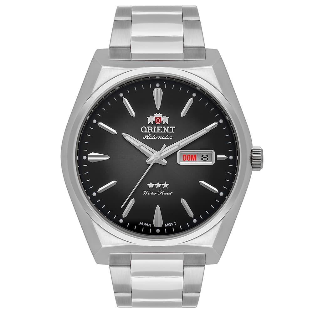 Relógio Orient: Masculino, clássico, automático, F49SS013 PRATA